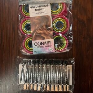 Conair Voluminous Curls Rollers with Clips